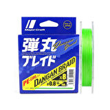 Major Craft Dangan Braid 8X İp Misina PE 0.8 0.10mm 16lb/6.9kg 150mt Yeşil