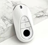 Mercedes Benz C S W206 W223 S350 C260 C300 S400 S450 S500 Beyaz/Gümüş Anahtar Kılıf 2.Resime Bakınız