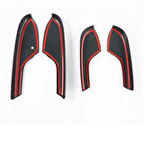 Honda Civic FK7 FC5 Type-R için 2016-2021 Karbon Fiber Kapı Kol Dayama Koruyucu Kapak Trim