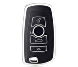 Bmw F30 F32 F10 F20 Uyumlu Anahtar Koruma Kılıfı 2.Resime Bakınız Siyah /Gümüş