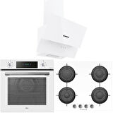 Hoover Ankastre Set Beyaz ( HVW6MV - HDG6C2GWTK - HO3158W ) 