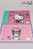 DEKOMUS İLE YENİ SEZON LİSANSLI " BEST FRIENDS " KUROMI VE HELLO KITTY 2'Lİ BESLENME ÖRTÜSÜ 