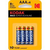  KODAK MAX ALK. K3A-4 kalem PİL 4LÜ KART 2812