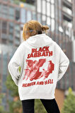 Black Sabbath Heaven And Hell Baskılı Unisex Oversize Müzik Grubu Hoodie