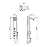 Artema Move Masajlı Duş Sistemi A45813 Gümüş