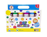 2’li Dot Marker Boyama Kitabı + Dot Marker 6’lı Boya Kalemleri