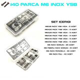 140 Parça M6 İnox YSB Vida Somun ve Pul Seti