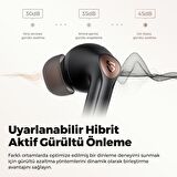 SoundPEATS Air4 Pro AptX Kablosuz Kulaklık, Bluetooth 5.3 Hibrit Aktif Gürültü Önleme , Aramalar için 6 Mikrofon