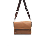 Silver Polo  Kadın Çapraz Çanta 963-45841 SILVER POLO ÇAPRAZ Kadın ÇANTASI M86 KARAMEL-MAT KAHVE