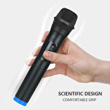 Monozone  V-102 Vhf Kablosuz Mikrofon Profosyonel Cami Okul Otobüs Sunum Düğün Alıcılı El Mikrofonu Karaoke Digital Ekran 