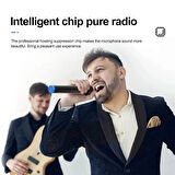 Monozone  V-102 Vhf Kablosuz Mikrofon Profosyonel Cami Okul Otobüs Sunum Düğün Alıcılı El Mikrofonu Karaoke Digital Ekran 