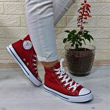 Fiyra 555 Kırmızı Uzun Unisex Sneaker Keten Spor Ayakkabı