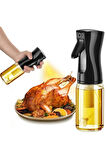 Yemeklik Yağ Spreyi Airfryer Yağdanlık Zeytinyağı Ve Limon Yağı Sprey Şişesi Siyah