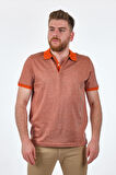 Vakko Polo Yaka Oranj Erkek T-Shirt 8599407