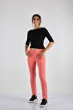GARNİ DAR PAÇA NORMAL BEL PEMBE BAYAN PANTOLON 16YPNT6158