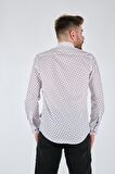ECER DÜZ YAKA SLIM FIT UZUN KOL KIRMIZI ERKEK GÖMLEK 51982121