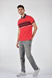 Porto Cervo Polo Yaka Slim Fit Kısa Kollu Kırmızı Erkek T-shırt 221220201