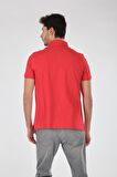 Porto Cervo Polo Yaka Slim Fit Kısa Kollu Kırmızı Erkek T-shırt 221220200