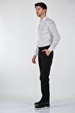 Ecer Slim Fit Dar Paça Normal Bel Siyah Erkek Pantolon 00536210