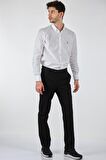 Ecer Slim Fit Dar Paça Normal Bel Siyah Erkek Pantolon 00536210