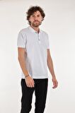 Neyir Polo Yaka Kısa Kollu Beyaz Erkek T-Shirt 221504006