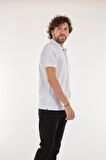 Neyir Polo Yaka Kısa Kollu Beyaz Erkek T-Shirt 221504006