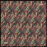 La Boutique Tivil Saf İpek Eşarp 236905 - 49089 Siyah Karışık Desen