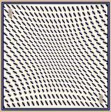 La Boutique Tivil Saf İpek Eşarp 235403 - 49025 Beyaz Karışık Desen