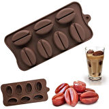 Kahve Çekirdeği Şekilli Silikon Kalıp 