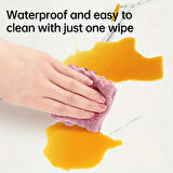 Beyaz Mermer Desenli Alüminyum Plastik Duvar Sticker (30x30)