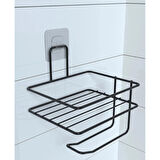 Pratik Yapışkanlı Metal Tuvalet Kağıdı Tutucu 