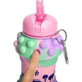 neararsanbizden Pop-It Detaylı Akordiyon Su Şişesi