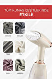 KY-003 Beyaz Buharlı Kırışık Giderici 1500w Taşınabilir Seyahat boy dikey ütü