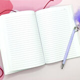 Sert Kapaklı A5 Not Defteri , Tarihsiz Ajanda - Kaktüs Desenli