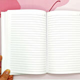 Sert Kapaklı A5 Not Defteri , Tarihsiz Ajanda - Kaktüs Desenli