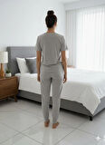 KADIN GRİ PİJAMA TAKIM