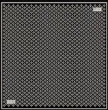 La Boutique Tivil Saf İpek Eşarp 223607 - 49108 Siyah Karışık Desen