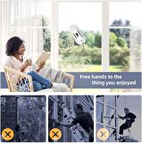 AlfaBot X7 Akıllı Cam Temizleme Robotu, Otomatik Su Püskürtmeli 
