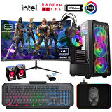 Xaser Xsr930 i5 4590 16GB Ram 1TB M.2 NVMe SSD 8GB RX580 Ekran Kartı 24" Curved Oyuncu Bilgisayarı