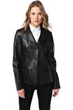 DERİCLUB YB2059 Gerçek Deri Kadın Ceket