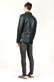 DERİCLUB E2246 Gerçek Deri Erkek Blazer Ceket