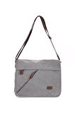 ÇÇS London 31472 Kanvas Postacı Evrak Çantası GREY