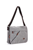ÇÇS London 31472 Kanvas Postacı Evrak Çantası GREY