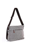 ÇÇS London 31472 Kanvas Postacı Evrak Çantası GREY