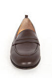 DERİCLUB BR 04037 Gerçek Deri Kadın Loafer KAHVERENGİ