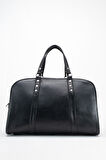 DERİCLUB 2088 Gerçek Deri Unisex El Bavulu SİYAH