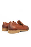 DERİCLUB Erkek Gerçek Deri Klasik Loafer FR 242025 TABA
