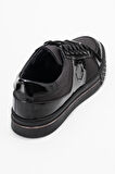 MARCOMEN Erkek Düz Taban Bağcıklı Casual Ayakkabı Gerçek Deri MC 22465 SİYAH