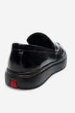 Erkek Düz Taban Loafer Ayakkabı Gerçek Deri MC 23251 SİYAH