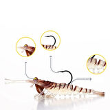 Caretta Sakura Shrimp Chibi 50mm 3,7gr Silikon Karides E 004